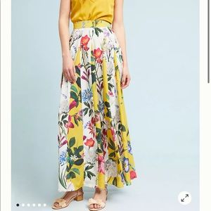 Anthropologie floral skirt